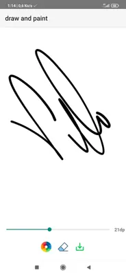 Draw Signature android App screenshot 4